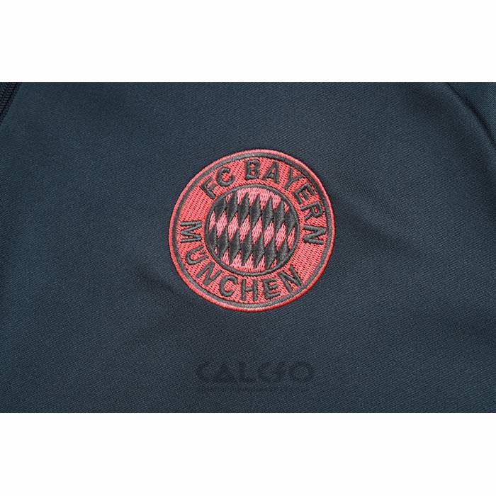 Tuta da Track di Felpa Bayern Monaco Bambino 2025-2026 Grigio Arancione